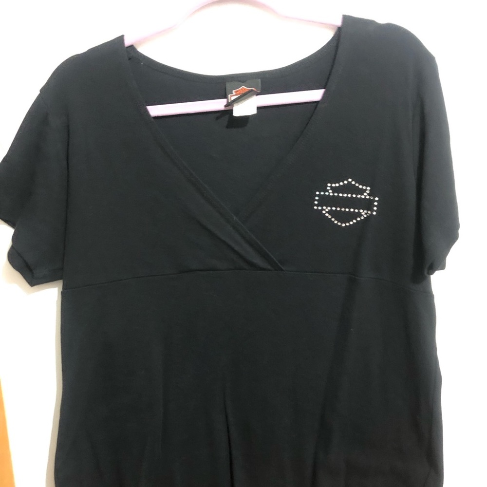 Harley Davidson Woman’s black babydoll shirt